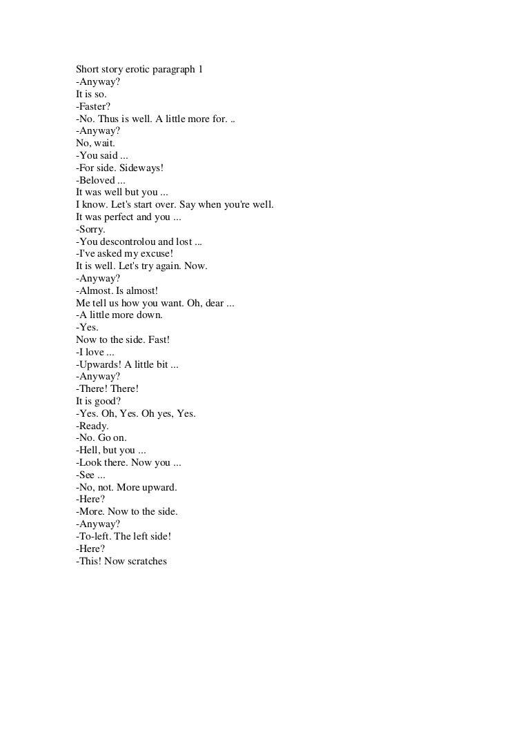 Short erotic detailed stories